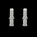Xiaoyztan Expansion Tube,M10 x 50 mm Plastic Drywall Expansion Pipe Drywall Anchors Ribbed Wall Anchors,Pack of 250
