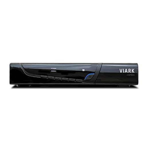 Viark Combo - Receptor Satélite Combo Full HD DVB-S2 Multistream + T2/C H.265/HEVC, con LAN, Antena WiFi USB y Lector de Tarjetas CA