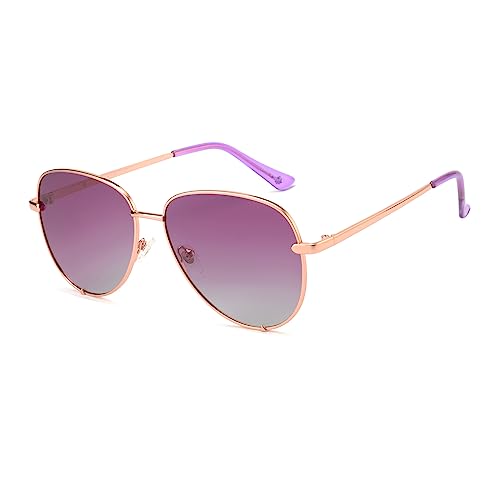 Polarized Gradient Purple Womens Fashion Sunglasses Beach Accessories for Women Trendy 2025 Spring Break Essential
