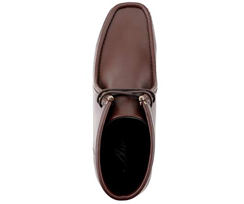 Image of Amali Casual Chukka Boots for Men, High-Top, Lace Up Suede Men's Shoes, Desert Boots with Crepe Rubber Sole