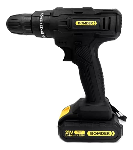 Parafusadeira Portátil com 2 baterias 21V + Kit Maleta com Acessórios - Bivolt