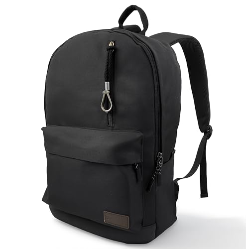 Handgepäck- Laptop Rucksack Schulrucksack - backpack- Wasserabweisender & Wasserresistenter Robuster Daypack für Arbeit Reisen Schule & Outdoor. (schwarz)