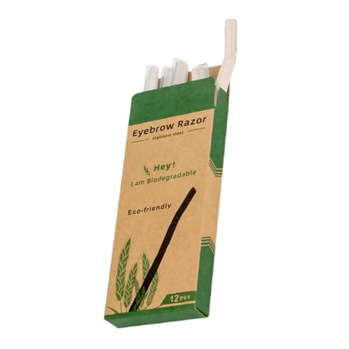 WOFASHPURET 12pcs Travel Eyebrow Razors Face Razor Brow Shaver Makeup Tool for Women Gentle Grooming Kit