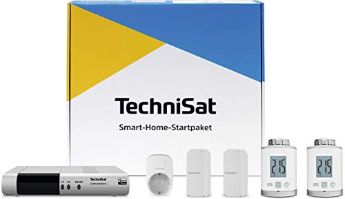 TechniSat Z-Wave Plus Smart-Home Startpaket Energie (Komplett-Set mit Zentraleinheit 2 als Smart Home Zentrale, 2x Heizkörperthermostat, 2x Tür-/Fernsterkontakt, 1x Zwischenstecker)