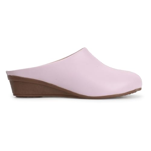 Image of Mules for Women, Open Back Wedge Heel Slip on Formal Shoes & Sandals Girls