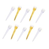 Abaodam Golf Tees 2.44 Inch Transparent Plastic Crown Golf Accessories Durable Lightweight Easy Use for Practice and Games