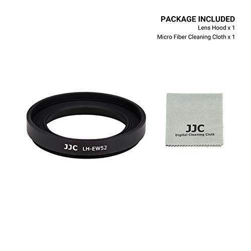 Image of JJC Metal Screw-in Lens Hood Shade, Compatible with Canon RF 35mm f1.8 Macro IS STM Lens, EW52 Replacement