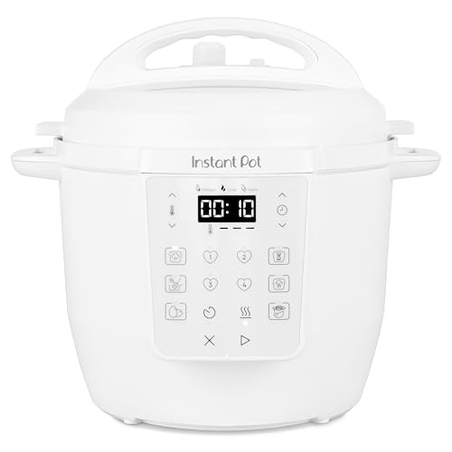 Instant Pot Multikocher, 5.7L 7-in-1 Smart Cooker - Schnellkochtopf, Schongarer, Reiskocher, Sautierpfanne, Joghurtbereiter, Dampfgarer und Speisewärmer - Meersalz Weiß