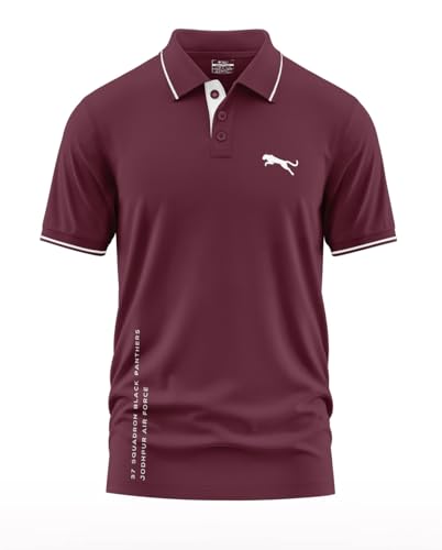 Image of WarriorWorld Men's Polo T-Shirt Casual, Officewear Comfort Fit Fabric - Half Sleeve Polo Tshirt - Perfect for Everyday