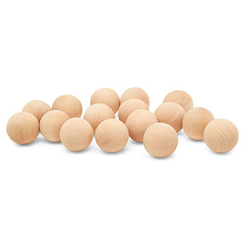 1 Inch Wooden Round Ball, Bag Of 100 Unfinished Natural Round Hardwood Balls, Smooth Birch Balls, For Crafts And Diy Projects (1 Inch Diameter) By Woodpeckers #TOP29