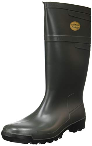 Dunlop Pricemastor   Unisexo Rodilla Alto Wellington Lluvia Botas, Verde, CE Certificado Impermeable y Químico Resistente PVC Botas de Agua para Exterior, Jardinería y Granja Trabajar   EU47, UK12