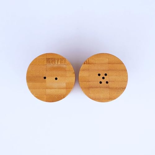 Bambum TOPI Bamboo Salt And Pepper Shakers Set Of 2 thumb #3