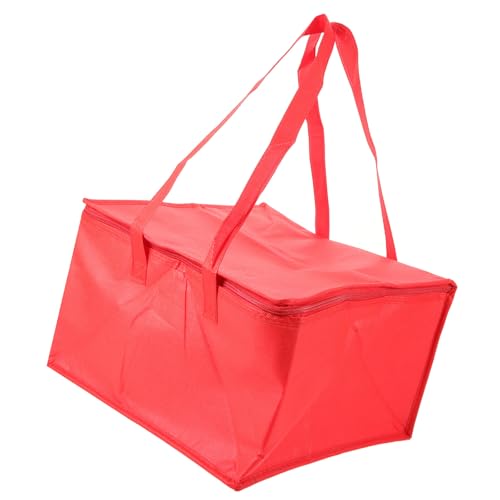 SHOWERORO Bolsa Térmica para Pizza y Comida de 35X35X22 CM Bolsa Isotérmica Gran Capacidad Material No Tejido y Aluminio para Picnic Supermercado y Transporte de Alimentos Color Aleatorio