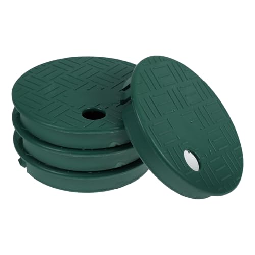 Uonlytech Tapa Redonda para Caja de Válvulas 6 Pulgadas Verde, 4 Unidades, Cubierta de Control para Sistemas de Riego Subterráneos en Jardines