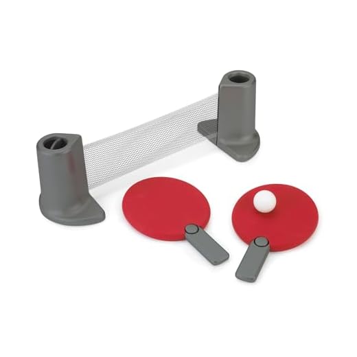 Pongo Table Tennis Set Red/Charcoal