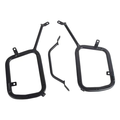 Support latéral moto TRK 502 résistant en acier pour stabiliser vos sacoches de selle