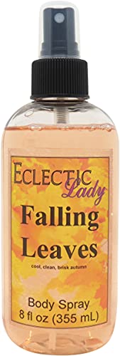 Eclectic Lady Falling Leaves Body Spray, Double Strength, 8 ounces, Body Mist for Women with Clean, Light & Gentle Fragrance, Cologne with Soft, Subtle Aroma For Daily Use