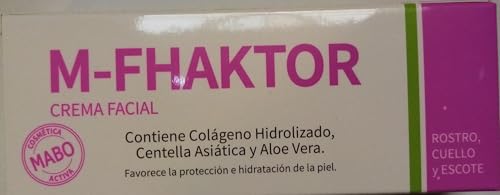 M-FHAKTOR Crema Facial Cuello Escote con Centella Asiática Colágeno Hidrolizado Aloe Vera 60m