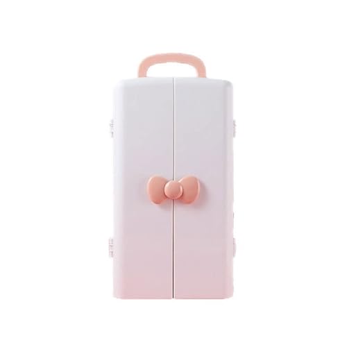 Scatola di immagazzinaggio cosmetici di portatile Comò di per la cura della Porta rossetto Adatto per il bagno Camera da letto da tavolo pelle