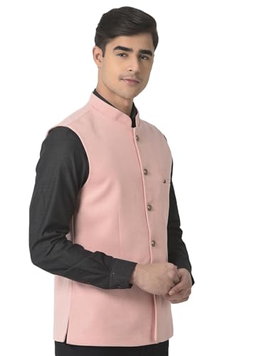 Image of Turtle Men Poly Viscose Solid Party Nehru Jacket