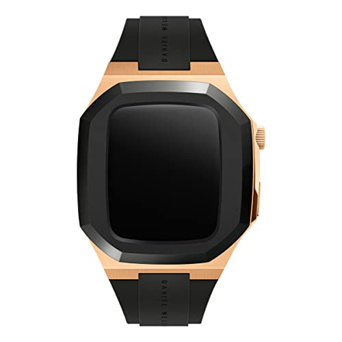 Daniel Wellington Switch Smartwatch Case for Apple WatchÂ®, FKM Rubber Strap (Rose Gold, 44mm)