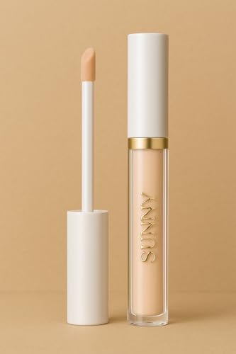rightening Liquid Face Concealer Stick | Multi-Shade Contour Pen for Dark Circles & Nose Contouring | Ivory, Light Beige, Natural, Coffee | Lightweight, Flawless Coverage (natural, small)