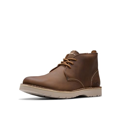 Clarks Collection Men's Eastridge Mid Chukka Boot, Beeswax Leather, 9.5 Medium US