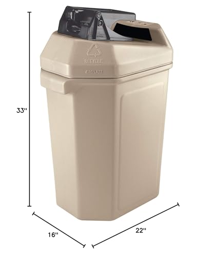 Commercial Zone 745102 Canpactor 30-Gallon Recycling Container With Can Crusher thumb #2