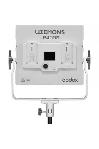 Image of Godox Litemons LP400R 36W RGB LED Light Panel with Barndoor, 1800K-10000K 6480Lux LED Panel with 14 FX Effects APP Control CRI /TLCI 96+ Dimmable 0-100% Studio Soft Lights for Photography
