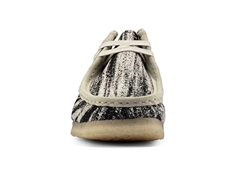 CLARKS ORIGINALS Wallabee Boots Black Natural Fabr4