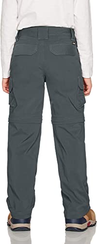 Cqr Kids Youth Hiking Cargo Pants, Upf 50+ Quick Dry Convertible Zip Off Pants, Outdoor Camping Pants, Convertible Charcoal, Small #TOP1