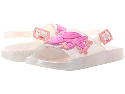 SOPHIA WEBSTER Baby Girl's Butterfly Jelly Slide (Toddler) Pearl 25 (9 Toddler) M