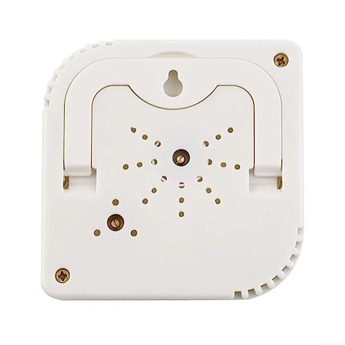 2-in-1-Thermometer, Dual-Purpose-Hängethermometer, kürbisförmiges Thermo-Analog-Feuchtigkeitsmessgerät für den Innen- und Außenbereich, für den Garten – Weiß – Bild 4