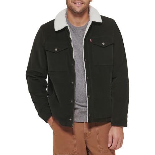 Image of Levi's Men's Corduroy Sherpa Lined Trucker Jacket (Regular & Big & Tall Sizes)