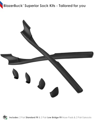 Image of BLAZERBUCK Replacement Sock Kits Earsocks & Nosepieces for Oakley Half Jacket 2.0 XL Sunglass