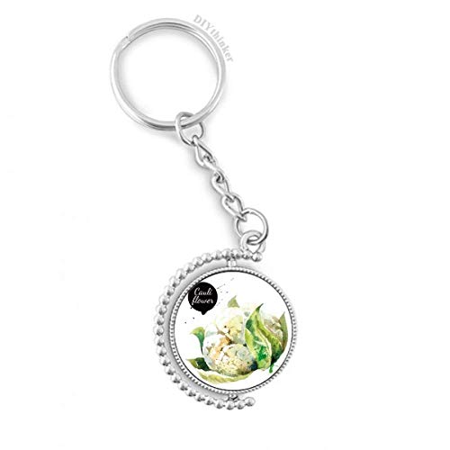 Choux-Fleurs légumes Savoureux Fini les Clés emmêlées Porte-clés Rotatif