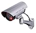 Produktbild Retoo Schwenkbare Dummy Kamera für außen und innen, Drahtlose CCD Kamera mit Blinkendem LED, Wetterfest Sicherheitskamera, Fake Camera für Zuhause und Büro Überwachung, Attrappe Camera (Grau)