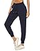 Hawiton Pantalon Chandal Mujer Largo Algodon Verano y Invierno Pantalon de Deporte Yoga Fitness Jogger Talla Grande, Azul Oscuro, XXL