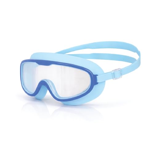 Image of AIRAVAT Shore swimming goggles, polycarbonate goggles, No Leaking Anti-Fog Pool Goggles for Adult Men Women Youth, UV Protection, 180 Clear Vision, Free size (Sky Blue)