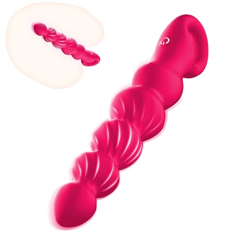 Prostrate Trainer Silicone Massagers Kit with 12 Modes Play in Anywhere You Like for Man Silent Rechargeable Body Prostrate Device Massager for Men Relax Massaging (Black) POW01 (Pink)