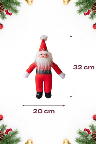 Image of Santa Claus Soft Toy | Plush Santa Claus Soft Toy | Stuffed Santa Clause | Perfect for Holiday Decor and Christmas Gifting | G | PoPo Toys 