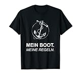 Segelboot Skipper Segler Segeln Bootsführer Geschenk Spruch T-Shirt