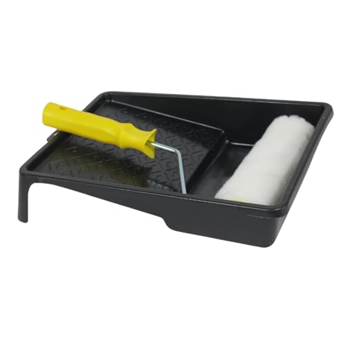 KEROPPA Cubeta para Pintura Doméstica con Rodillo Plástico Resistente y Duradero Limpieza y Proyectos del Hogar