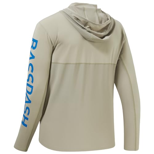 Image of BASSDASH UPF 50+ Men's UV Sun Protection Long Sleeve Performance Fishing Hoodie Hooded Shirts