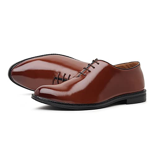 Image of Zixer Synthetic Leather Mens Formal Shoes || Office Formal Shoes Men Stylish|| Formal Shoes for Men Patent Leather Lace Up Party Formal Shoe