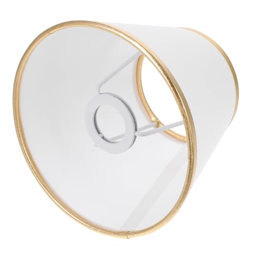 FUTUREORYY Stoff Lampenschirm mit Goldrand Dekorativer Lampenschirm für Tisch Wand Steh und Pendelleuchten Langlebiger Eleganter Lampenüberzug Weißer Textilschirm für Wohn und Schlafzimmer FUTUREORYY Stoff Lampenschirm mit Goldrand Dekorativer Lampenschirm für Tisch Wand Steh und Pendelleuchten Langlebiger Eleganter Lampenüberzug Weißer Textilschirm für Wohn und Schlafzimmer