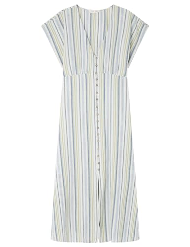 SPRINGFILED, Mujer, Vestido Midi Botones Lino, Beige, 38