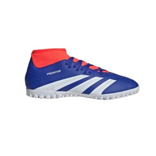 Chuteira Adidas Predator Club Sock TF Society (Azul/Vermelho, BR, Adulto, Numérico, 41)