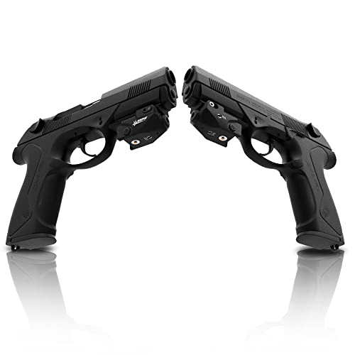 Laspur Sub Compact Tactical Rail Mount Low Profile Laser Sight For Pistol Handgun Rifle, Magnetic Touch Rechargeable Battery (Metal Aluminum+Green Laser) #TOP4