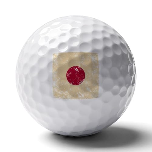 Japan Vintage Flag Logo Golf Balls Personalized Ball Custom for Men Women Boyfriend Husband